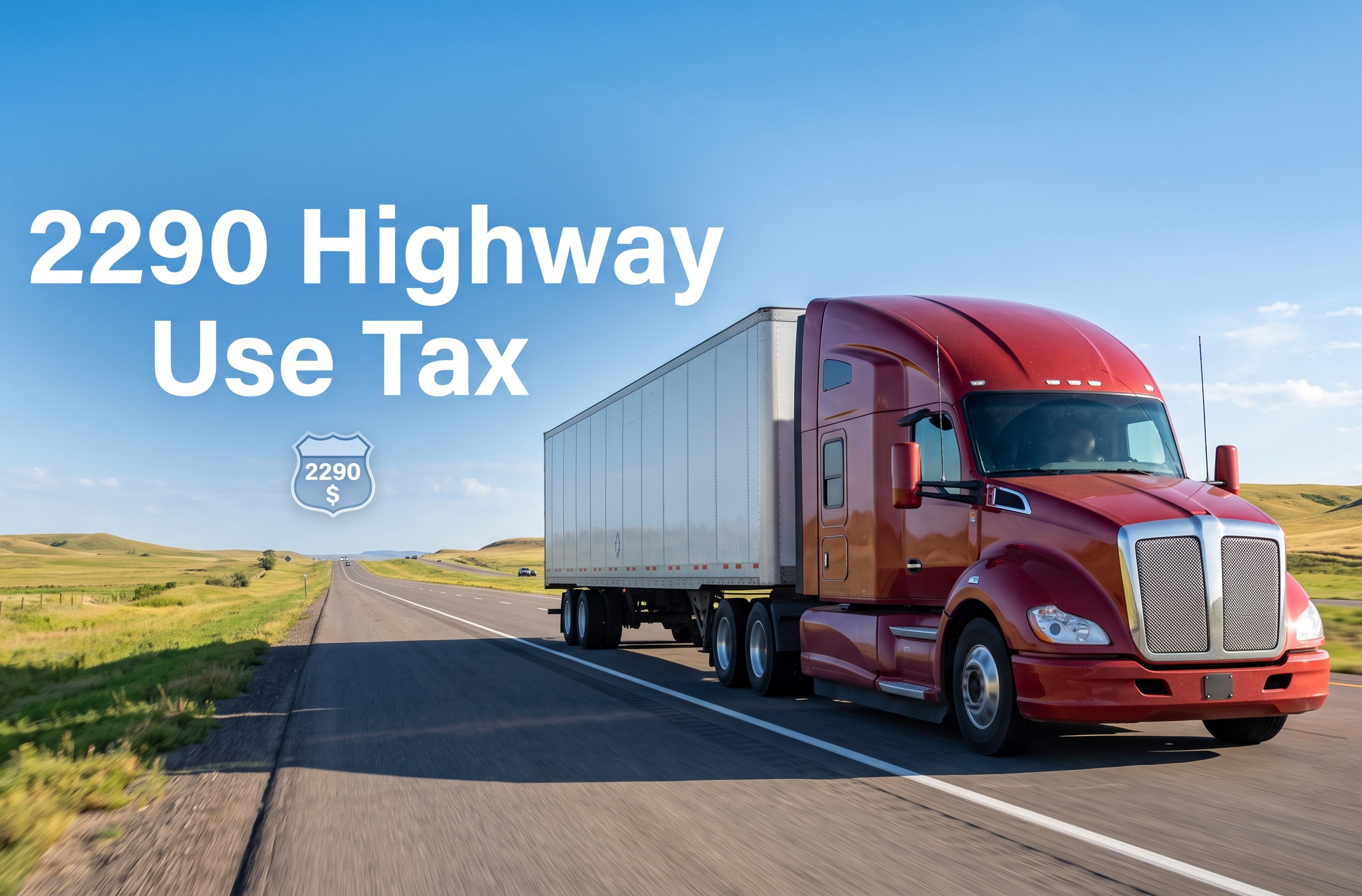 Form 2290 Highway Use Tax HVUT Filing - Stamped Schedule 1 for heavy trucks 55,000 lbs GVW